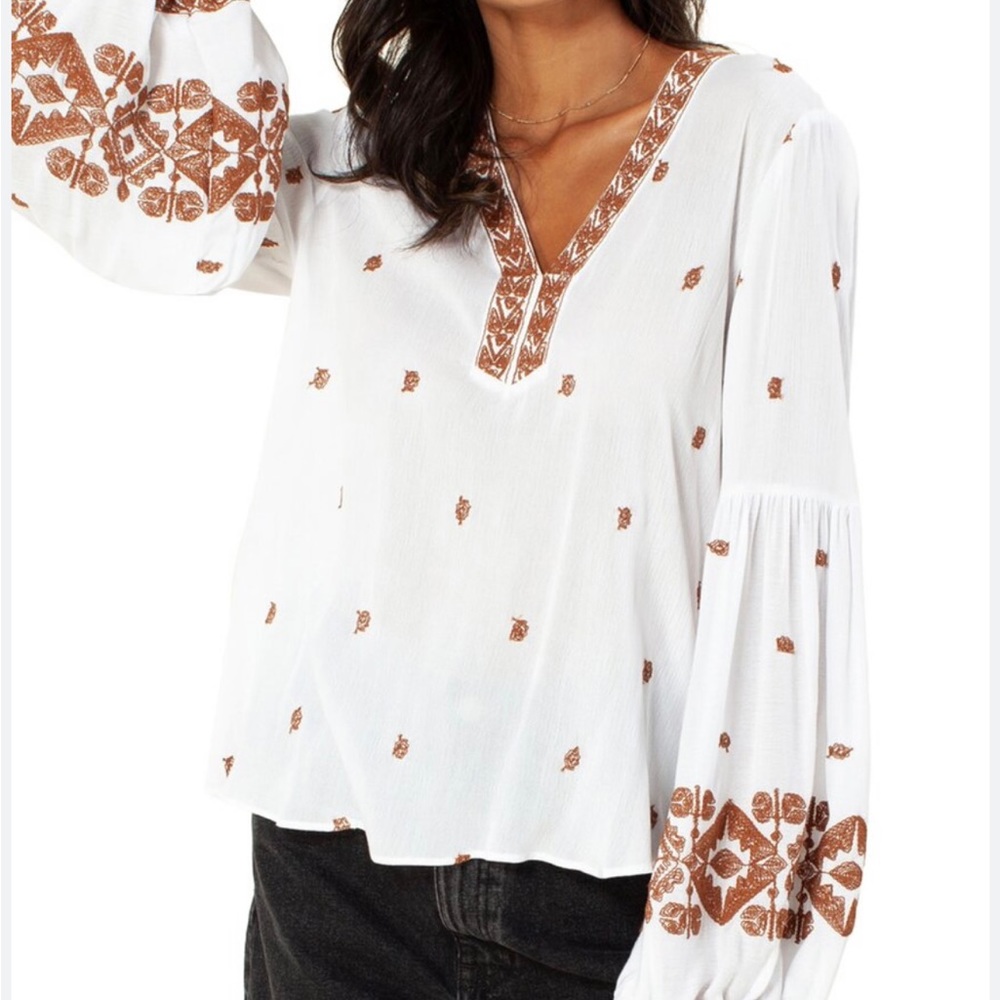 Hale Bob embroidered blouse
